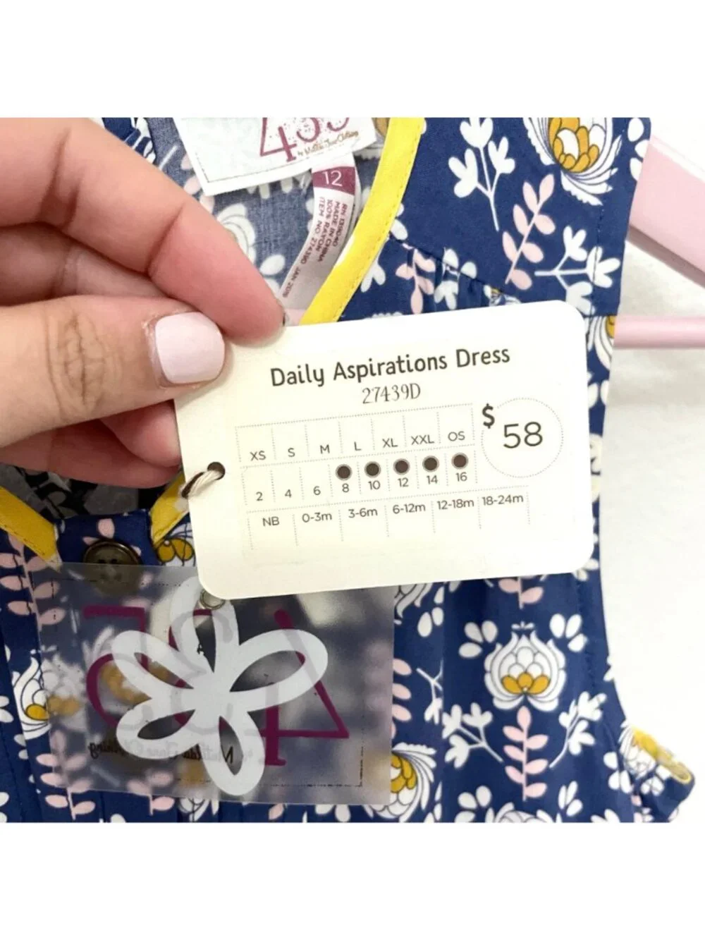 NWT 435 Matilda Jane Clothing Daily Aspirations Dress Girls Size 12